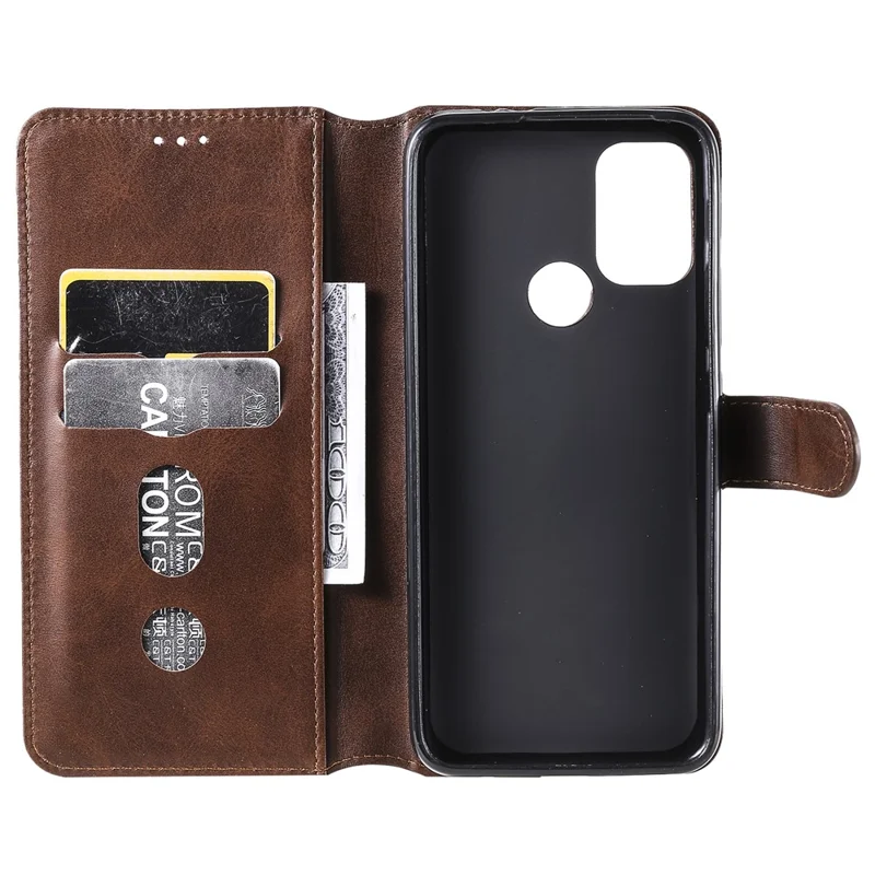 Wallet Stand Flip Leather Phone Case for Motorola Moto G30/G20 / G10 - Brown