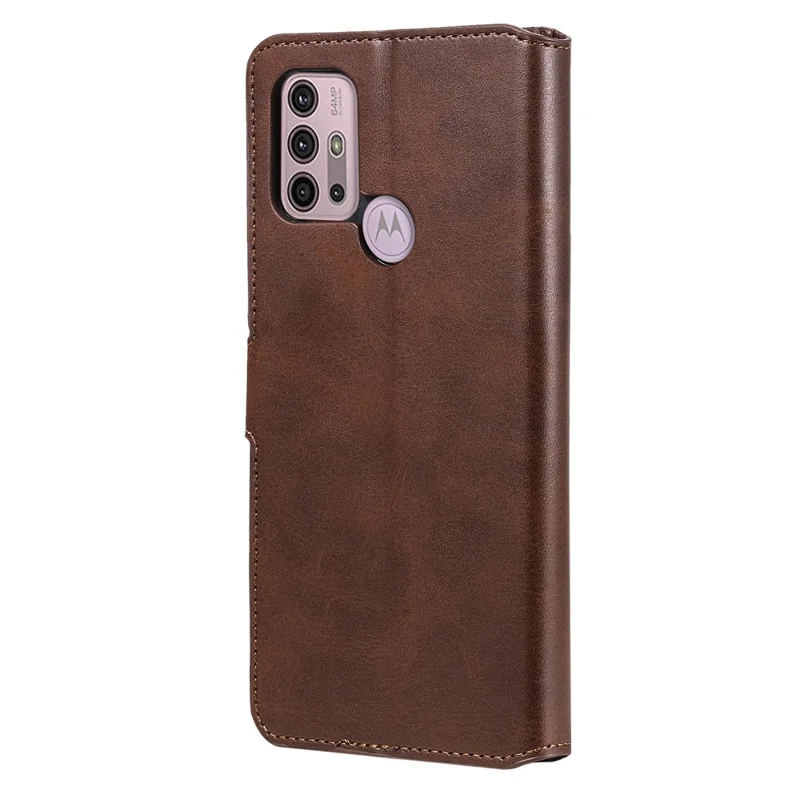 Wallet Stand Flip Leather Phone Case for Motorola Moto G30/G20 / G10 - Brown