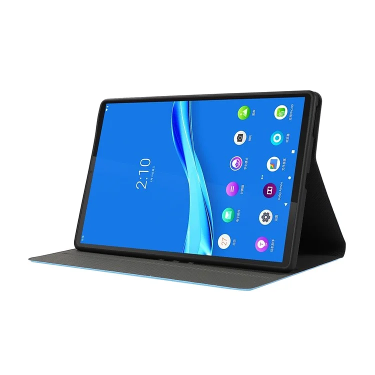 Plain Leather Stand Tablet Cover for Lenovo Tab M10 HD Gen 2 TB-X306X - Sky Blue