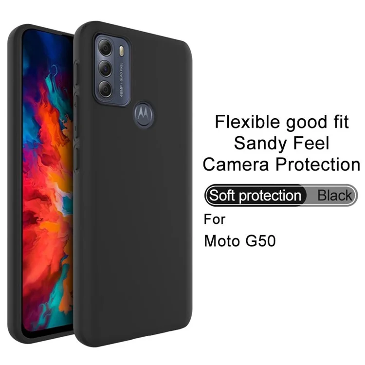 IMAK UC-3 Series Matte Frosting Soft TPU Shell Cell Phone Case Cover per Motorola Moto G50