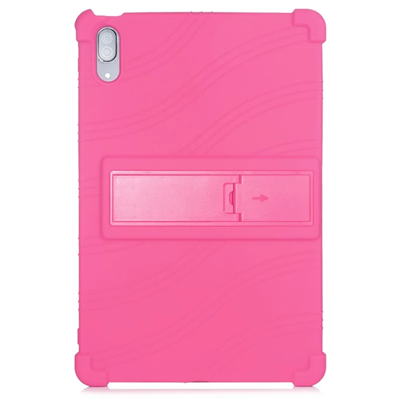 Shockproof Case for Lenovo Tab P11 Pro (2021) Silicone Tablet Cover with Kickstand - Rose
