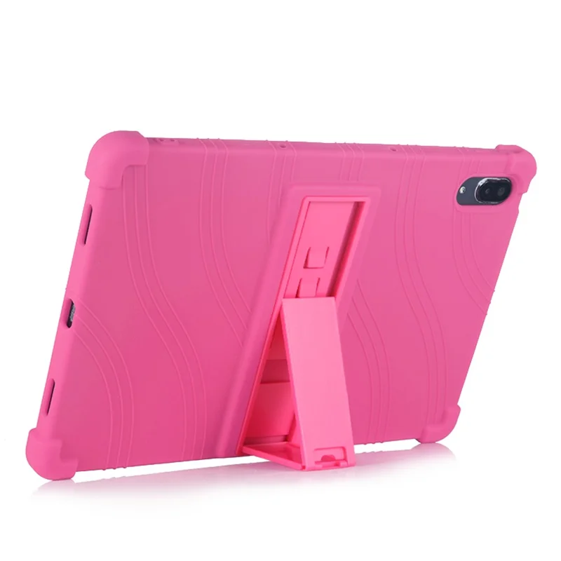 Shockproof Case for Lenovo Tab P11 Pro (2021) Silicone Tablet Cover with Kickstand - Rose