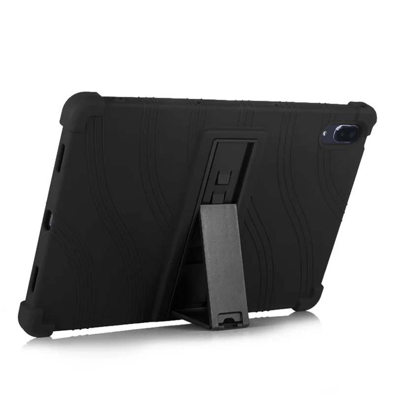 Shockproof Case for Lenovo Tab P11 Pro (2021) Silicone Tablet Cover with Kickstand - Black