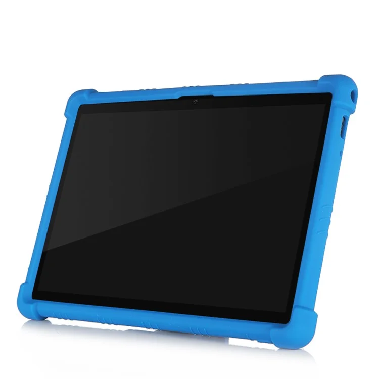 Slide-Out Kickstand Design Silicone Tablet Cover Case for Lenovo Tab M10 Plus X606 - Green