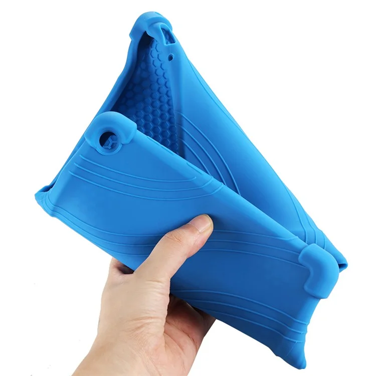 Slide-Out Kickstand Design Silicone Tablet Cover Case for Lenovo Tab M10 Plus X606 - Green