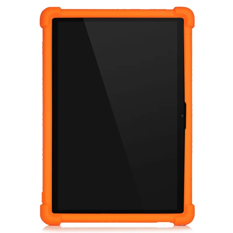Slide-Out Kickstand Design Silicone Tablet Cover Case für Lenovo Tab M10 Plus X606 - Orange