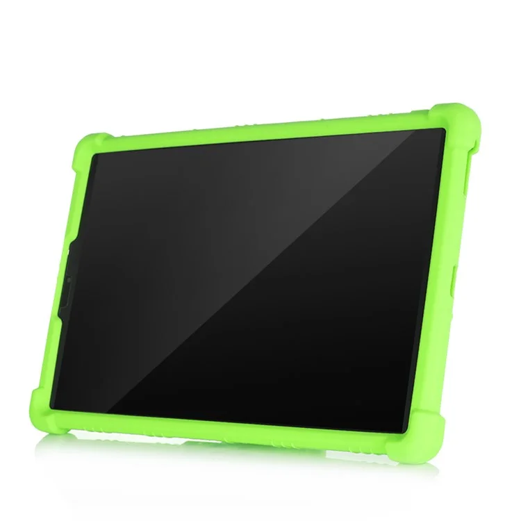 Custodia in silicone morbido con supporto estraibile per Lenovo Tab M10 HD Gen 2 TB-X306 - Verde