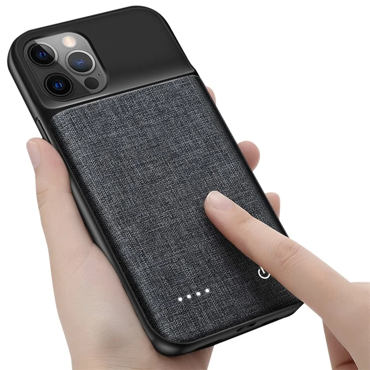 Custodia Ricaricabile in Tessuto Oxford da 6800mAh Power Bank per iPhone 12 Pro Max