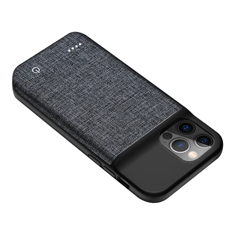 Custodia Ricaricabile in Tessuto Oxford da 6800mAh Power Bank per iPhone 12 Pro Max