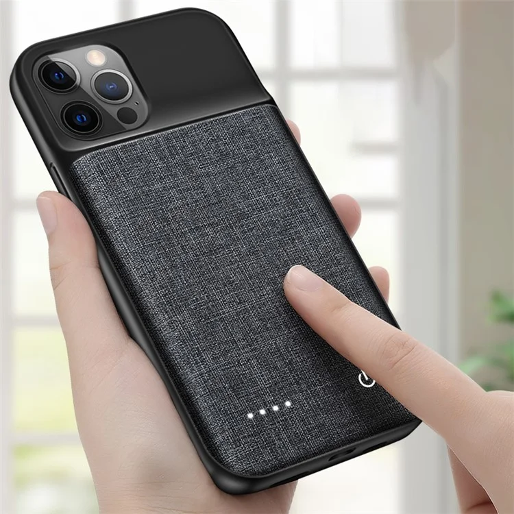 Custodia Ricaricabile in Tessuto Oxford da 6800mAh Power Bank per iPhone 12 Pro Max