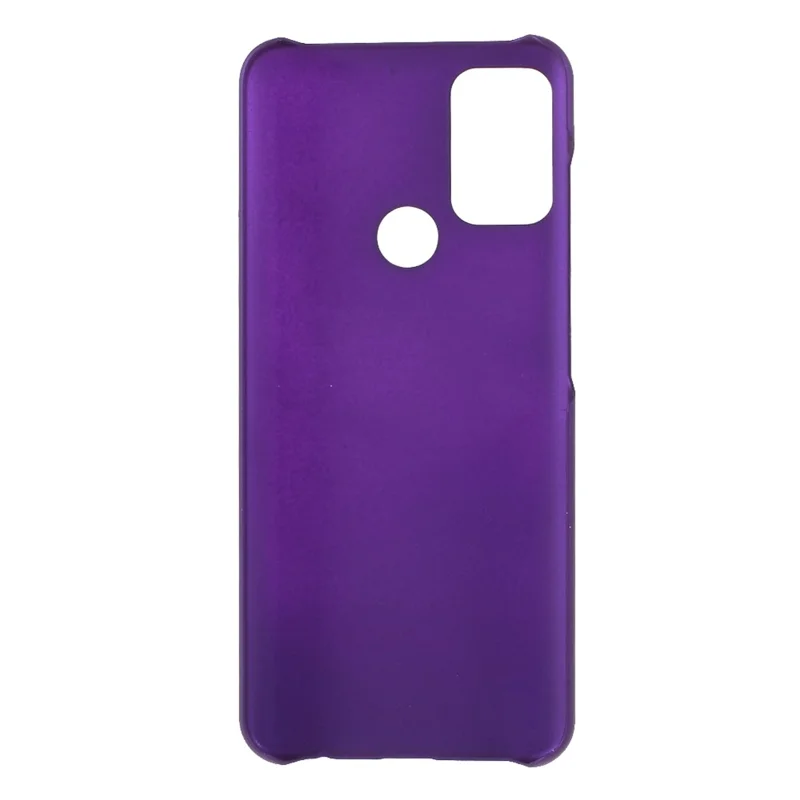 Well-Protected Glossy Rubberized PC Hard Phone Case for Motorola Moto G50 - Purple
