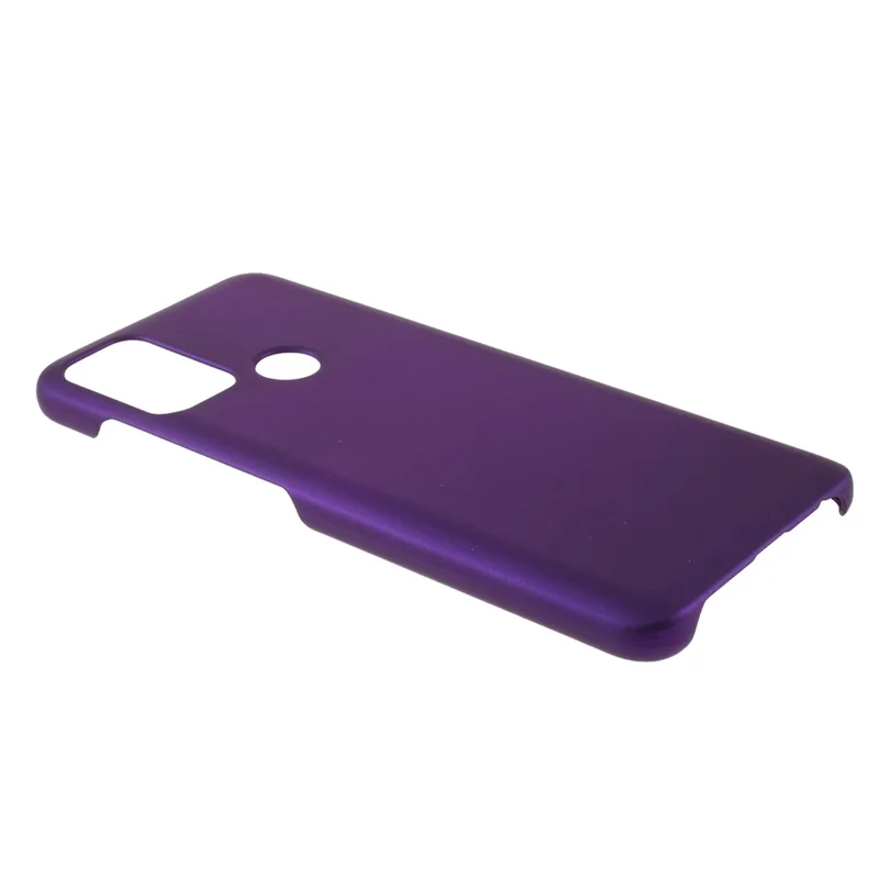 Well-Protected Glossy Rubberized PC Hard Phone Case for Motorola Moto G50 - Purple
