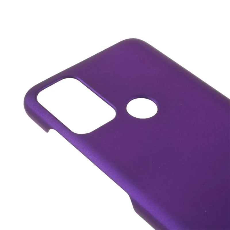 Well-Protected Glossy Rubberized PC Hard Phone Case for Motorola Moto G50 - Purple