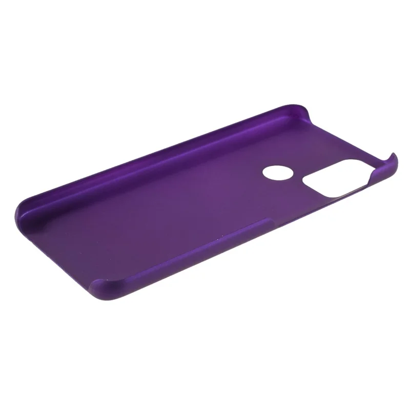 Well-Protected Glossy Rubberized PC Hard Phone Case for Motorola Moto G50 - Purple