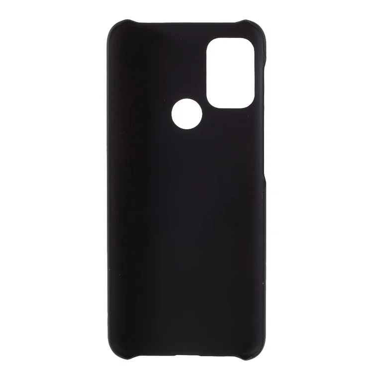 Coque de téléphone portable en PC dur caoutchouté brillant et bien protégée pour Motorola Moto G10/G30/G20 - Noir