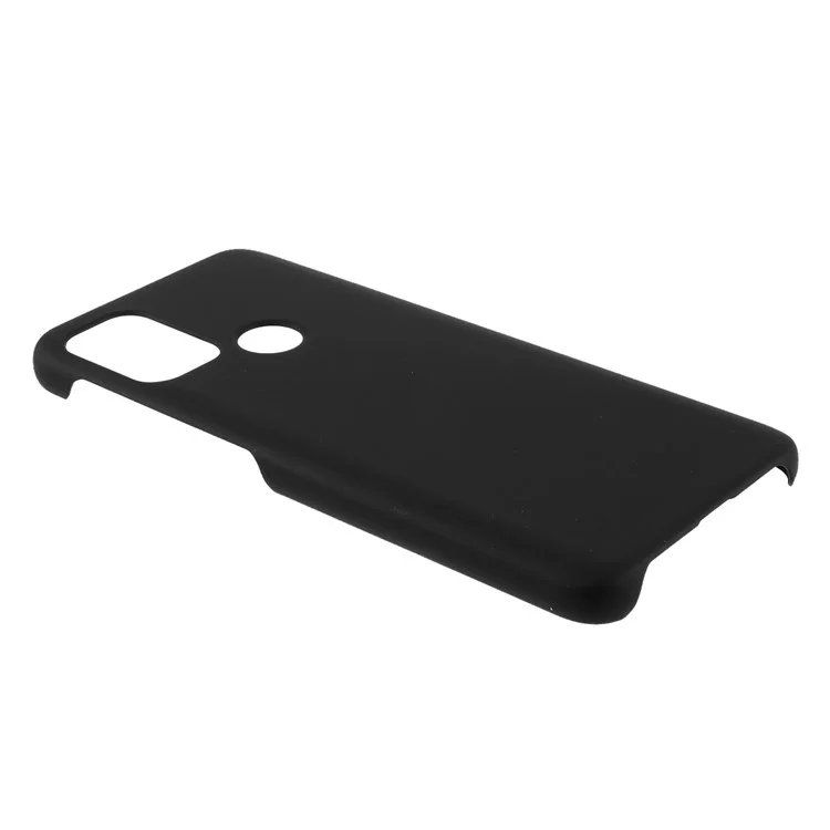 Coque de téléphone portable en PC dur caoutchouté brillant et bien protégée pour Motorola Moto G10/G30/G20 - Noir