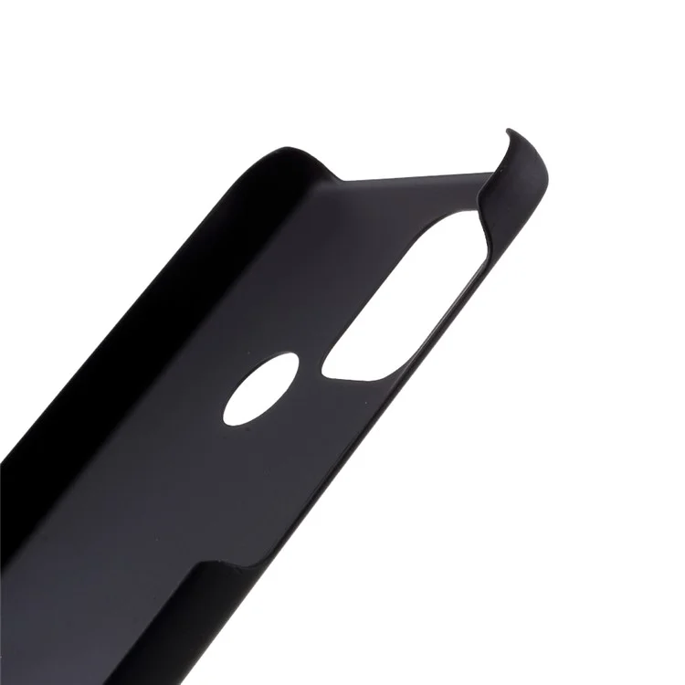 Coque de téléphone portable en PC dur caoutchouté brillant et bien protégée pour Motorola Moto G10/G30/G20 - Noir