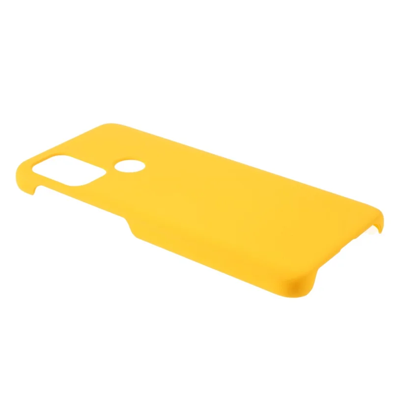 Glossy Rubberized Well-Protected Hard PC Phone Case for Motorola Moto G10/G30/G20 - Yellow