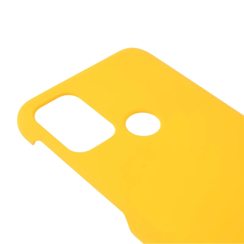 Glossy Rubberized Well-Protected Hard PC Phone Case for Motorola Moto G10/G30/G20 - Yellow