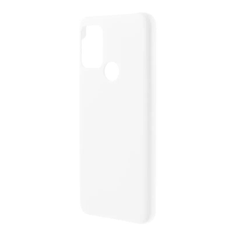 Glossy Rubberized Well-Protected Hard PC Phone Case for Motorola Moto G10/G30/G20 - White