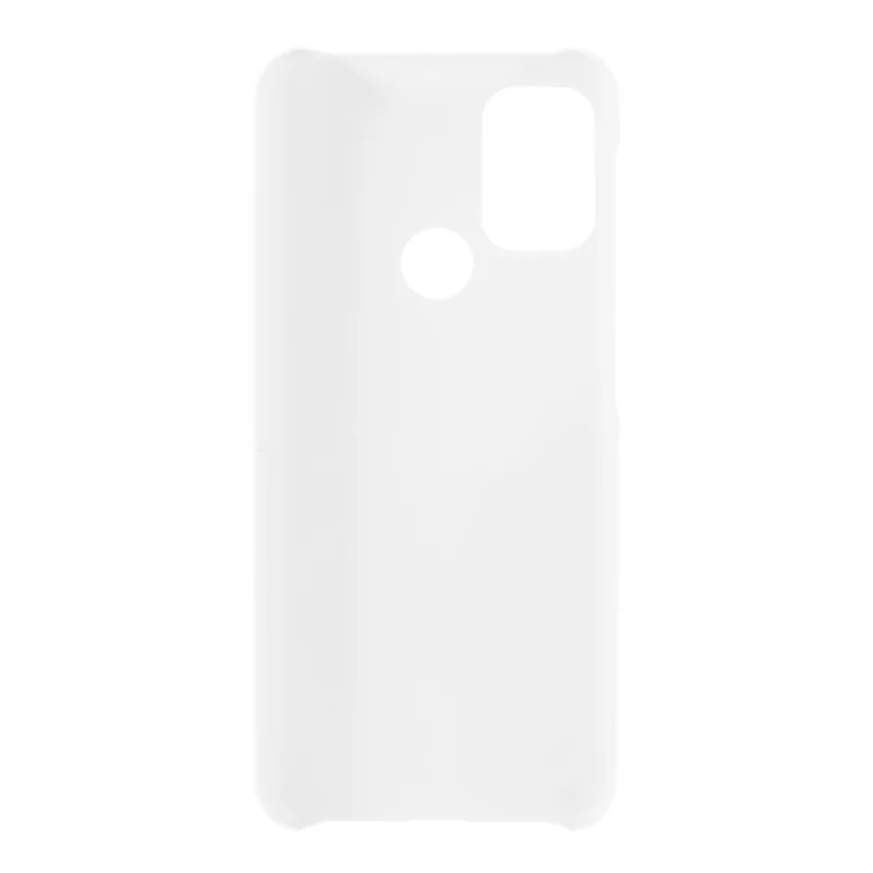 Glossy Rubberized Well-Protected Hard PC Phone Case for Motorola Moto G10/G30/G20 - White