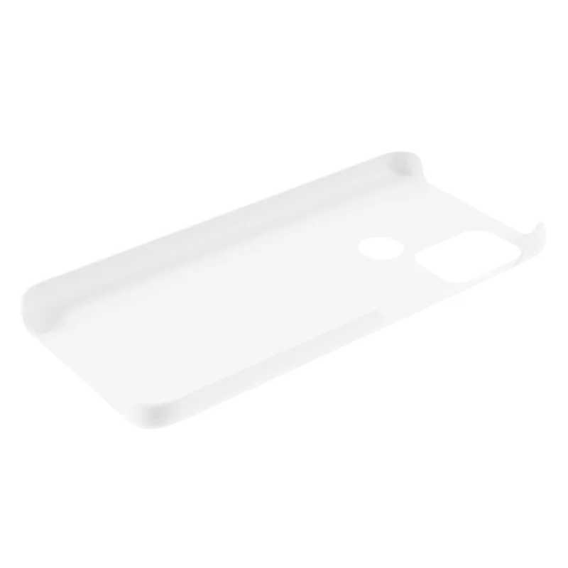 Glossy Rubberized Well-Protected Hard PC Phone Case for Motorola Moto G10/G30/G20 - White