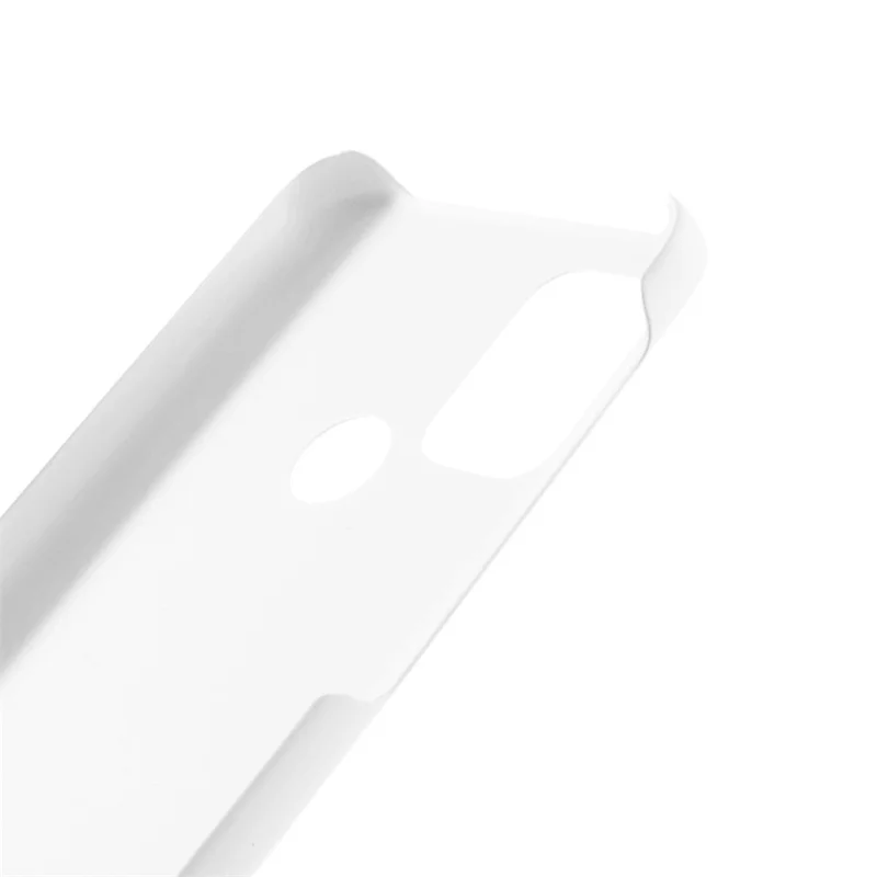 Glossy Rubberized Well-Protected Hard PC Phone Case for Motorola Moto G10/G30/G20 - White