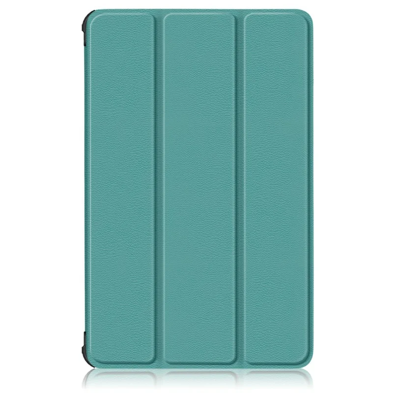 Tri-fold Soft Leather Flip Stand Smart Protective Cover with Sleep / Wake Feature for Lenovo Tab K10/Tab M10 Plus - Green