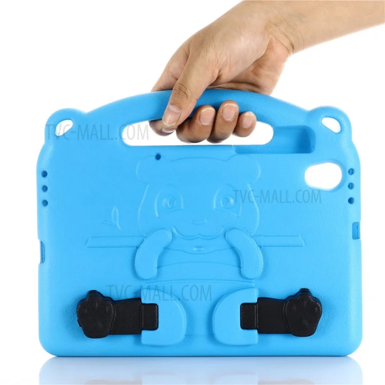 Cute Panda Series Shockproof Handle Stand Lightweight EVA Tablet Cover for Lenovo Tab M10 Plus TB-X606F - Blue