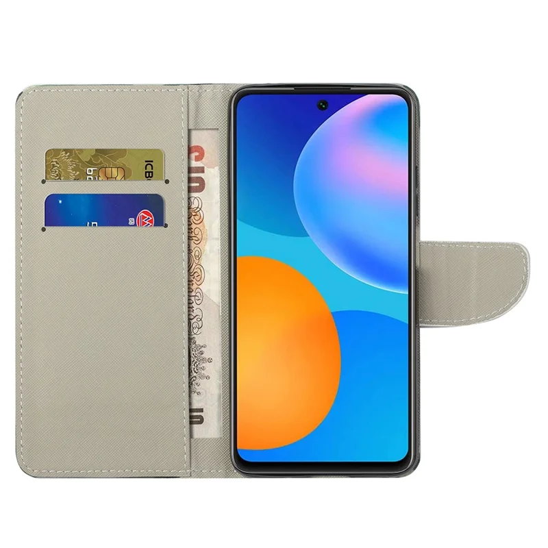 Cross Texture Pattern Printing PU Leather Wallet Stand Flip Case with Magnetic Closure for Motorola Edge 20 - London Style