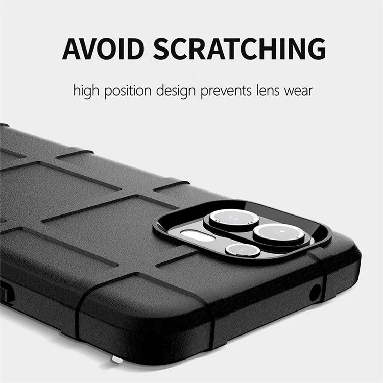 Caso de Telefone Resistente com Textura de Grade Quadrada Reforçada em TPU à Prova de Choque e Anti-Derrapante para Motorola Edge 20 Lite/Edge 20 Fusion - Verde