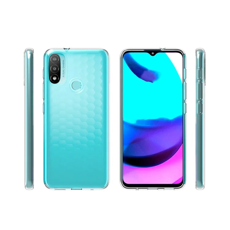 10Pcs/Pack Watermark-Resistant Soft Slim Fit Transparent Protective TPU Case for Motorola Moto E20