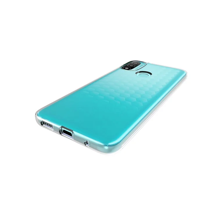 10Pcs/Pack Watermark-Resistant Soft Slim Fit Transparent Protective TPU Case for Motorola Moto E20