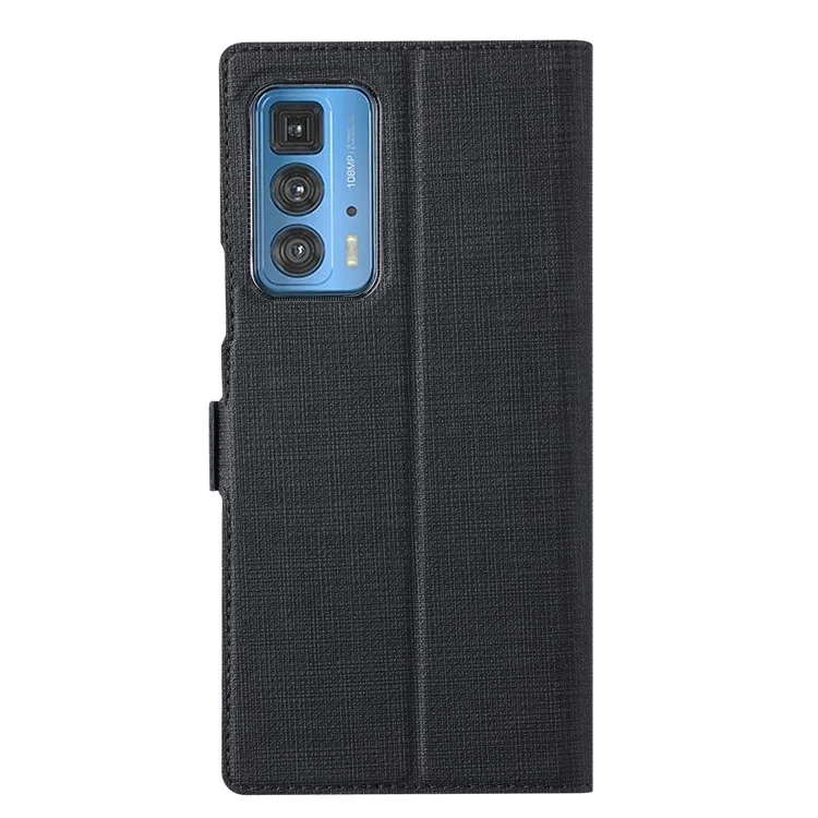 VILI K Series Wallet Design Cover Stand Cover Pour Motorola Edge 20 Pro - le Noir