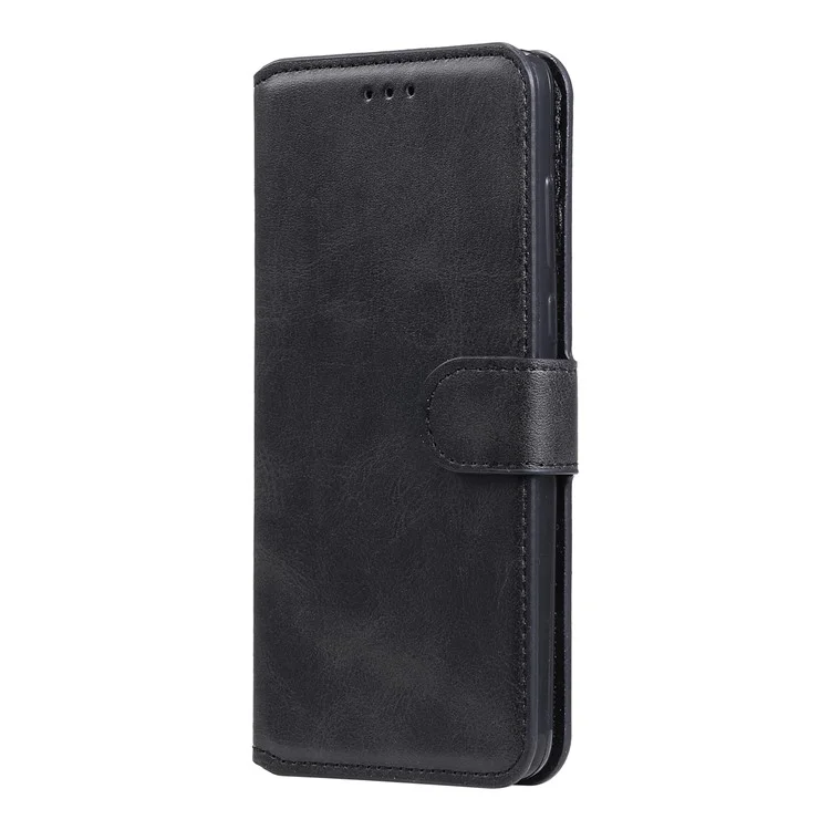 Anti Gota Resistente A Los Golpes De Protección Completa PU De Cuero De La Cartera De La Cubierta Del Teléfono De La Cubierta Del Teléfono Para Motorola Edge 20 Lite - Negro