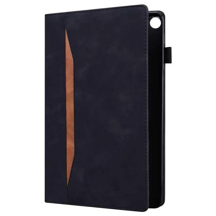 Front Pocket Business Style PU Leather Wallet Stand Tablet Cover Case for iPad mini (2021) - Black