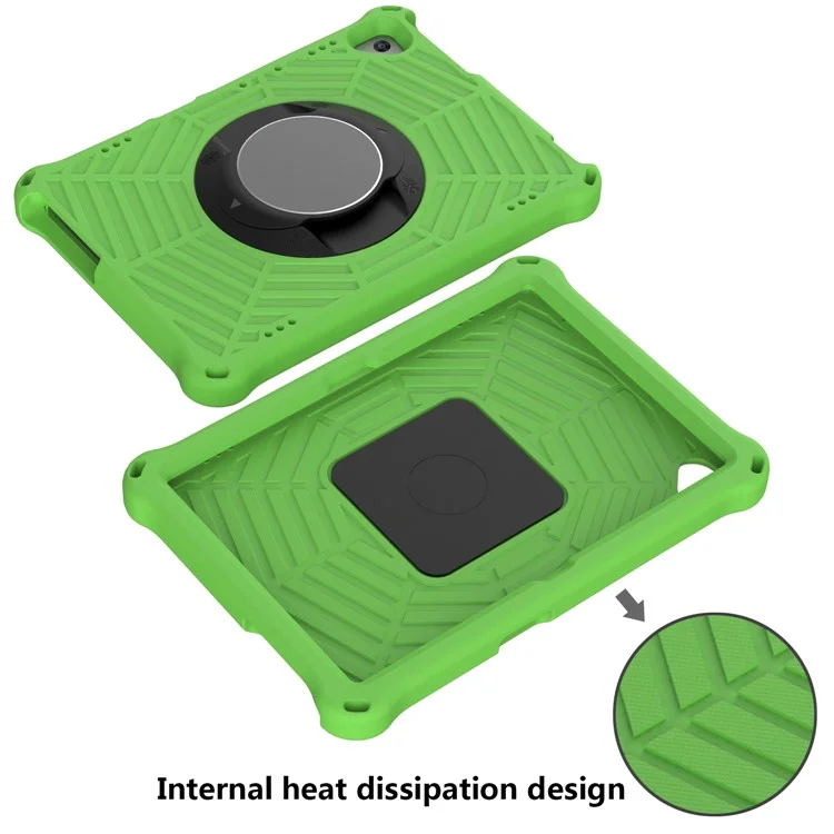 Spider Web Texture Resistente a Graffi EVA Coperchio di Tablet Smart Tablet Con Cavalletto e Spalla Per Spalla Per Lenovo Tab M10 TB-X505F/TB-X605F 10,1 Pollici - Verde