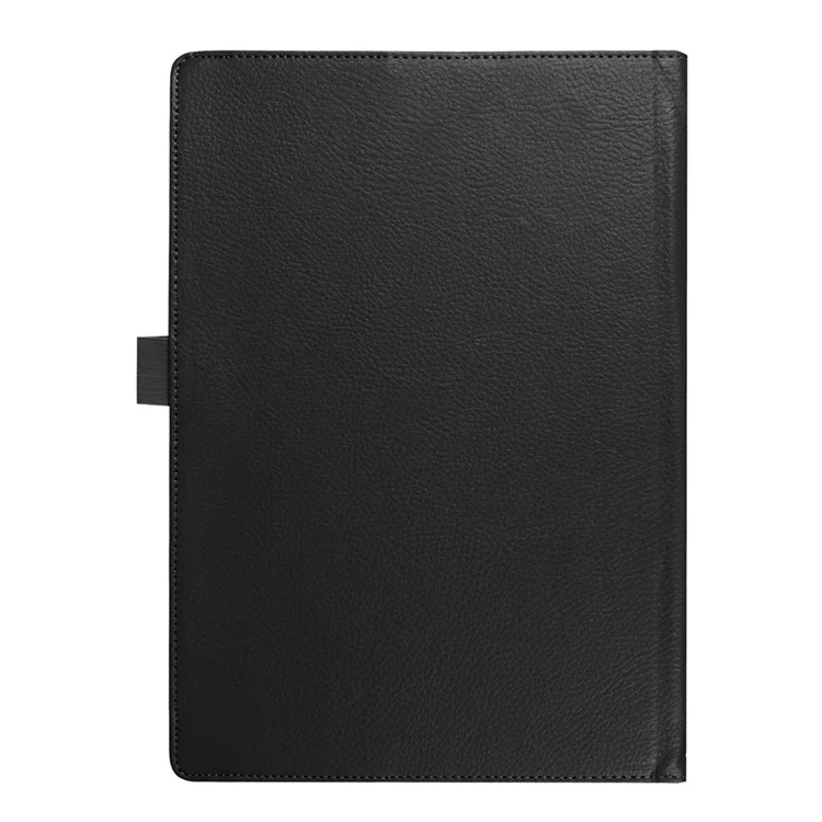 Litchi Texture Stand Leather Case for Lenovo Yoga Book 2 - Black