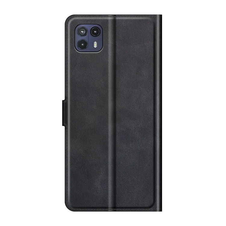 Kratzfestes Volles Schutzpu Leder TPU Wallet Stand Telefon Flip Cover Hülle Für Motorola Moto G50 5g - Schwarz