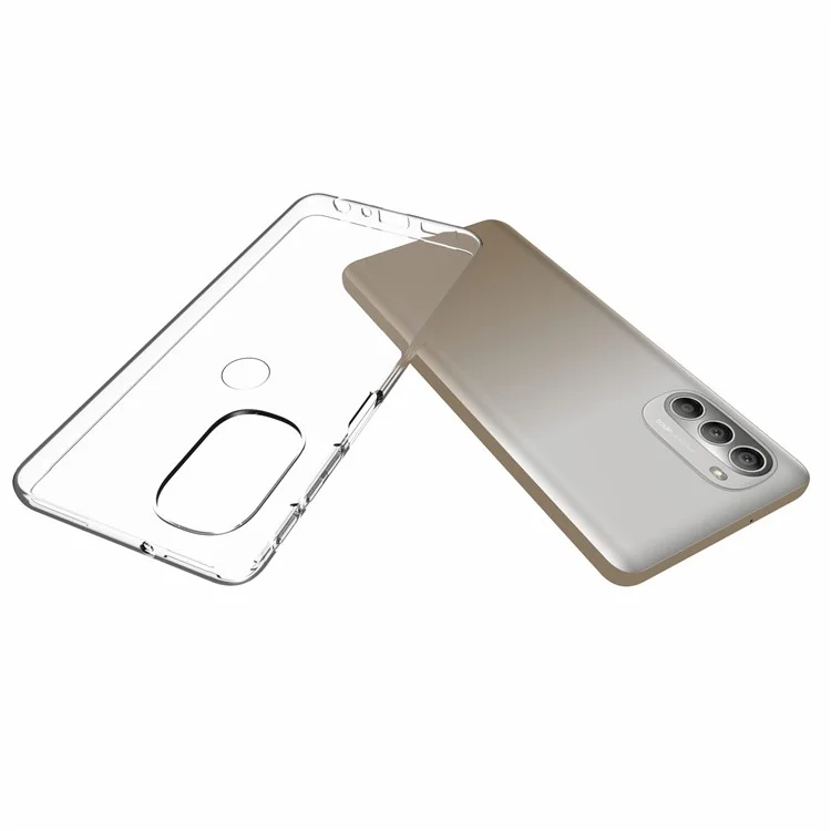 10 Stück / Packung HD Klare Innen Anti-Wasserflecken Weiche TPU Stoßfeste Schutzhülle für Motorola Moto G51 5G