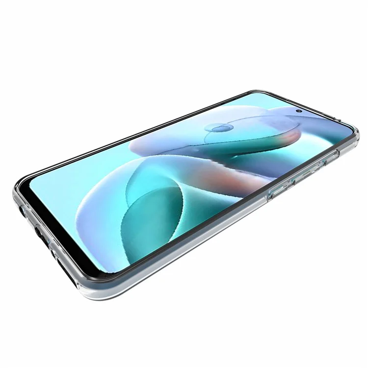 10 pièces/pack Crystal Clear Soft TPU Bumper Protective Phone Cover sans filigrane pour Motorola Moto G71 5G