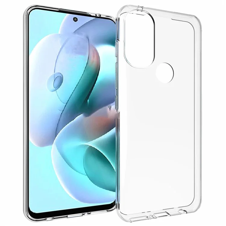 10 pièces/pack Crystal Clear Soft TPU Bumper Protective Phone Cover sans filigrane pour Motorola Moto G71 5G