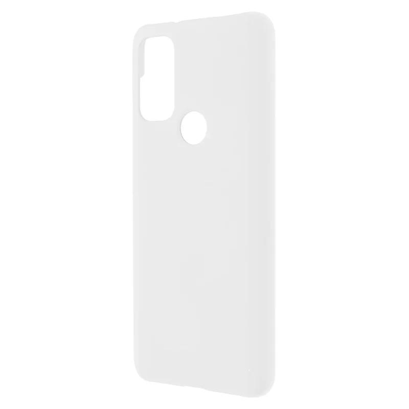 Phone Protection Covering Rubberized Hard PC Anti-Scratch Protective Phone Case for Motorola G Pure - White