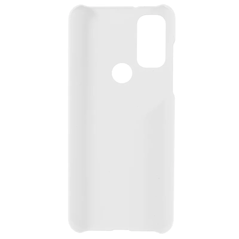 Phone Protection Covering Rubberized Hard PC Anti-Scratch Protective Phone Case for Motorola G Pure - White