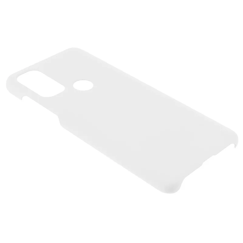 Phone Protection Covering Rubberized Hard PC Anti-Scratch Protective Phone Case for Motorola G Pure - White