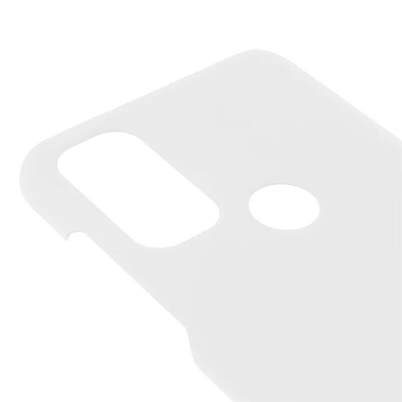 Phone Protection Covering Rubberized Hard PC Anti-Scratch Protective Phone Case for Motorola G Pure - White