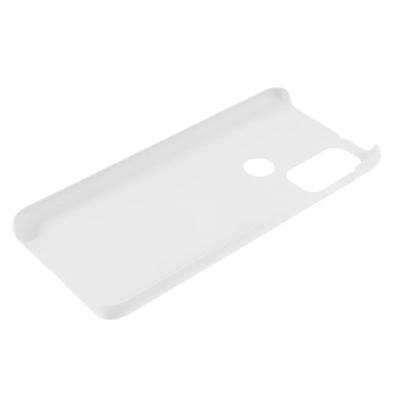 Phone Protection Covering Rubberized Hard PC Anti-Scratch Protective Phone Case for Motorola G Pure - White