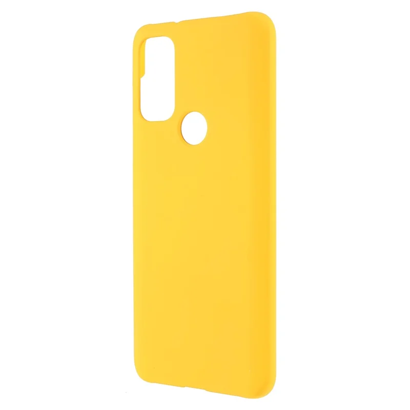 Phone Protection Covering Rubberized Hard PC Anti-Scratch Protective Phone Case for Motorola G Pure - Yellow