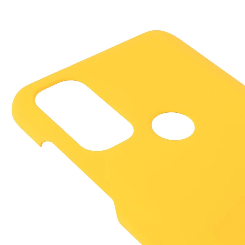 Phone Protection Covering Rubberized Hard PC Anti-Scratch Protective Phone Case for Motorola G Pure - Yellow