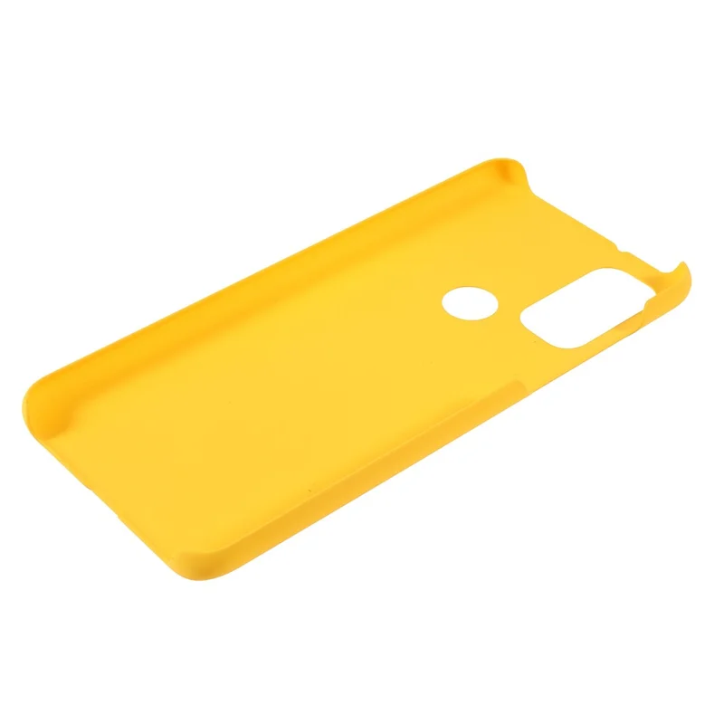 Phone Protection Covering Rubberized Hard PC Anti-Scratch Protective Phone Case for Motorola G Pure - Yellow